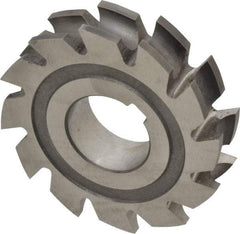 Made in USA - 3/16" Radius, 3/8" Circle Diam, 2-3/4" Diam x 0.635" Wide Cut, High Speed Steel Concave Radius Cutter - 2-3/4" OAL, Arbor Connection, Uncoated, Form Relieved, 10 Teeth - Exact Tool & Supply