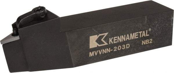 Kennametal - MVVN, Neutral Cut, 0° Lead Angle, 1-1/4" Shank Height x 1-1/4" Shank Width, Negative Rake Indexable Turning Toolholder - 6" OAL, VN..33. Insert Compatibility, Series Kenloc - Exact Tool & Supply