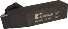 Kennametal - MVVN, Neutral Cut, 0° Lead Angle, 1-1/4" Shank Height x 1-1/4" Shank Width, Negative Rake Indexable Turning Toolholder - 6" OAL, VN..33. Insert Compatibility, Series Kenloc - Exact Tool & Supply