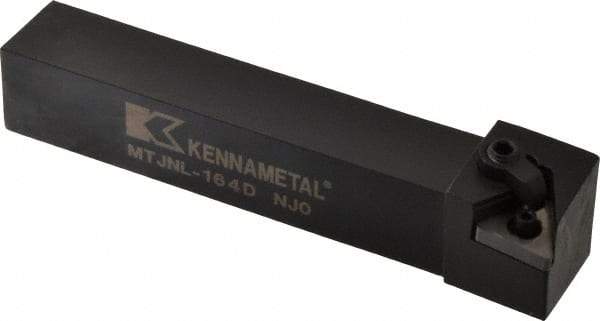 Kennametal - MTJN, Left Hand Cut, 3° Lead Angle, 1" Shank Height x 1" Shank Width, Negative Rake Indexable Turning Toolholder - 6" OAL, TN..43. Insert Compatibility, Series Kenloc - Exact Tool & Supply