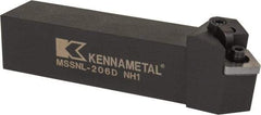 Kennametal - MSSN, Left Hand Cut, 45° Lead Angle, 1-1/4" Shank Height x 1-1/4" Shank Width, Negative Rake Indexable Turning Toolholder - 6" OAL, SN..64. Insert Compatibility, Series Kenloc - Exact Tool & Supply