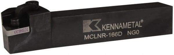 Kennametal - MCLN, Right Hand Cut, 5° Lead Angle, 1" Shank Height x 1" Shank Width, Negative Rake Indexable Turning Toolholder - 6" OAL, CN..64. Insert Compatibility, Series Kenloc - Exact Tool & Supply