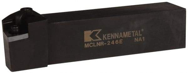 Kennametal - MCLN, Right Hand Cut, 5° Lead Angle, 1-1/2" Shank Height x 1-1/2" Shank Width, Negative Rake Indexable Turning Toolholder - 7" OAL, CN..64. Insert Compatibility, Series Kenloc - Exact Tool & Supply