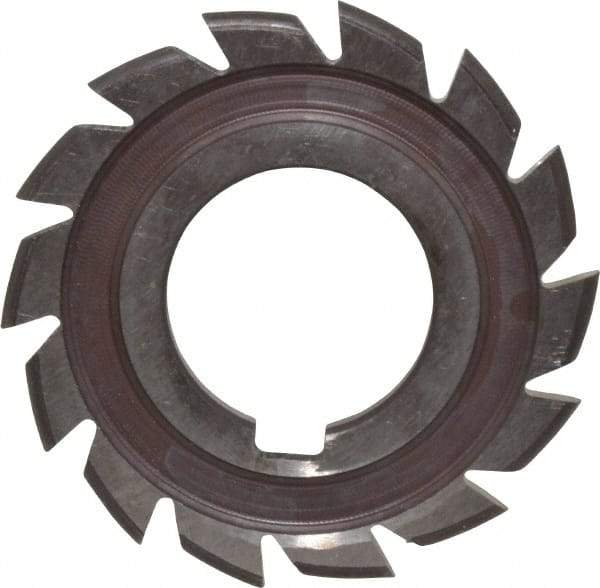 Made in USA - 1/16" Radius, 1/8" Circle Diam, 2-1/4" Cutter Diam, Arbor Connection, Convex Radius Cutter - High Speed Steel, Uncoated, Form Relieved, 12 Teeth - Exact Tool & Supply