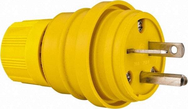 Value Collection - 250 Volt, 20 Amp, 6-20 Configuration, Industrial Grade, Ungrounded Plug - 2 Poles, IP67 - Exact Tool & Supply