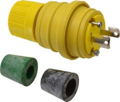 Value Collection - 125 Volt, 15 Amp, L1-15 Configuration, Industrial Grade, Ungrounded Plug - 2 Poles, IP67 - Exact Tool & Supply