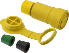Value Collection - 125 VAC, 15 Amp, L1-15 Configuration, Industrial Grade, Ungrounded Connector - 1 Phase, 2 Poles, IP67 - Exact Tool & Supply