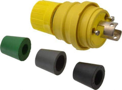 Value Collection - 250 Volt, 20 Amp, L2-20 Configuration, Industrial Grade, Ungrounded Plug - 2 Poles, IP67 - Exact Tool & Supply