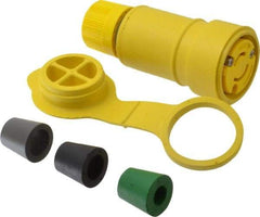 Value Collection - 250 VAC, 20 Amp, L2-20 Configuration, Industrial Grade, Ungrounded Connector - 1 Phase, 2 Poles, IP67 - Exact Tool & Supply