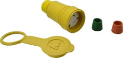 Value Collection - 125 VAC, 20 Amp, L5-20 Configuration, Industrial Grade, Ungrounded Connector - 1 Phase, 2 Poles, IP67 - Exact Tool & Supply