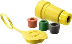 Value Collection - 125 VAC, 30 Amp, L5-30 Configuration, Industrial Grade, Ungrounded Connector - 1 Phase, 2 Poles, IP67 - Exact Tool & Supply