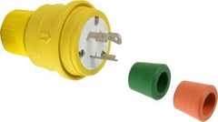 Value Collection - 250 Volt, 20 Amp, L6-20 Configuration, Industrial Grade, Ungrounded Plug - 2 Poles, IP67 - Exact Tool & Supply