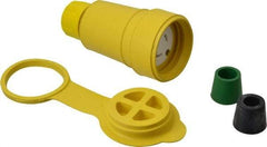 Value Collection - 250 VAC, 20 Amp, L6-20 Configuration, Industrial Grade, Ungrounded Connector - 1 Phase, 2 Poles, IP67 - Exact Tool & Supply