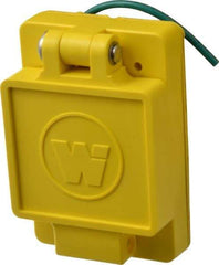 Value Collection - 250 VAC, 30 Amp, L6-30R NEMA, Ungrounded Receptacle - 2 Poles, 3 Wire, Female End, Yellow - Exact Tool & Supply