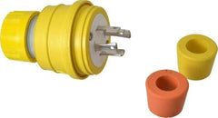 Value Collection - 250 Volt, 30 Amp, L15-30 Configuration, Industrial Grade, Ungrounded Plug - 3 Poles, IP67 - Exact Tool & Supply
