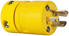 Value Collection - 125 Volt, 15 Amp, L5-15 Configuration, Industrial Grade, Ungrounded Plug - 2 Poles - Exact Tool & Supply