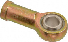 Alinabal - 3/4" ID, 1-3/4" Max OD, 9,000 Lb Max Static Cap, Spherical Rod End - 3/4-16 RH, 7/8" Shank Diam, 1-3/4" Shank Length, Steel with Molded Nyloy Raceway - Exact Tool & Supply
