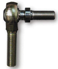 Alinabal - 3/4" ID, 1-3/4" Max OD, 9,000 Lb Max Static Cap, Spherical Rod End - 3/4-16 LH, 1" Shank Diam, 1-3/4" Shank Length, Steel with Molded Nyloy Raceway - Exact Tool & Supply