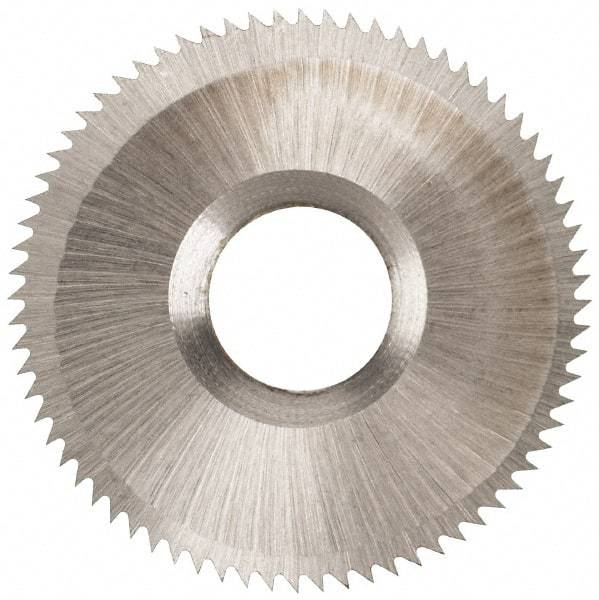 Onsrud - 1" Diam x 0.0937" Blade Thickness x 5/16" Arbor Hole Diam, 72 Tooth Slitting and Slotting Saw - Arbor Connection, High Speed Steel - Exact Tool & Supply