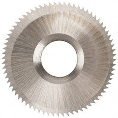 Onsrud - 1" Diam x 0.0937" Blade Thickness x 5/16" Arbor Hole Diam, 72 Tooth Slitting and Slotting Saw - Arbor Connection, High Speed Steel - Exact Tool & Supply