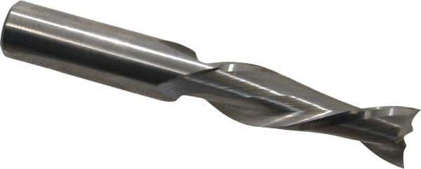 Onsrud - 1/2" Cutting Diam x 1-5/8" Length of Cut, 2 Flute, Upcut Spiral Router Bit - Uncoated, Left Hand Cut, Solid Carbide, 3-1/2" OAL x 1/2" Shank Diam, Double Edge, 30° Helix Angle - Exact Tool & Supply