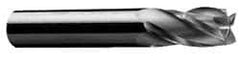 Onsrud - 3/8" Cutting Diam x 5/8" Length of Cut, 4 Flute, Downcut Spiral Router Bit - Uncoated, Right Hand Cut, Solid Carbide, 3" OAL x 3/8" Shank Diam, Four Edge, 30° Helix Angle - Exact Tool & Supply