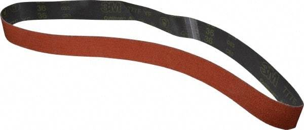 3M - 2" Wide x 60" OAL, 36 Grit, Ceramic Abrasive Belt - Ceramic, Very Coarse, Coated, YF Weighted Cloth Backing, Wet/Dry, Series 777F - Exact Tool & Supply
