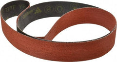 3M - 2" Wide x 72" OAL, 36 Grit, Ceramic Abrasive Belt - Ceramic, Very Coarse, Coated, YF Weighted Cloth Backing, Wet/Dry, Series 777F - Exact Tool & Supply