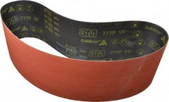 3M - 6" Wide x 48" OAL, 120 Grit, Ceramic Abrasive Belt - Ceramic, Fine, Coated, YF Weighted Cloth Backing, Wet/Dry, Series 777F - Exact Tool & Supply