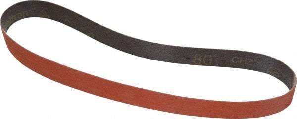 3M - 1" Wide x 30" OAL, 80 Grit, Ceramic Abrasive Belt - Ceramic, Medium, Coated, YF Weighted Cloth Backing, Wet/Dry, Series 777F - Exact Tool & Supply