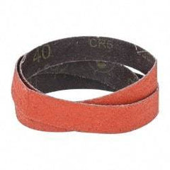3M - 1" Wide x 42" OAL, 40 Grit, Ceramic Abrasive Belt - Ceramic, Coarse, Coated, YF Weighted Cloth Backing, Wet/Dry, Series 777F - Exact Tool & Supply