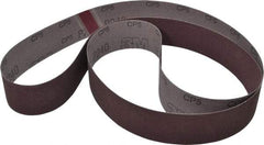 3M - 2" Wide x 72" OAL, 240 Grit, Aluminum Oxide Abrasive Belt - Aluminum Oxide, Very Fine, Coated, X Weighted Cloth Backing, Series 241D - Exact Tool & Supply