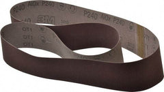 3M - 2-1/2" Wide x 60" OAL, 240 Grit, Aluminum Oxide Abrasive Belt - Aluminum Oxide, Very Fine, Coated, X Weighted Cloth Backing, Series 341D - Exact Tool & Supply
