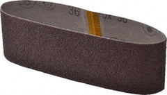 3M - 3" Wide x 21" OAL, 36 Grit, Aluminum Oxide Abrasive Belt - Aluminum Oxide, Very Coarse, Coated, X Weighted Cloth Backing, Series 341D - Exact Tool & Supply