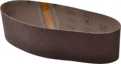 3M - 3" Wide x 24" OAL, 50 Grit, Aluminum Oxide Abrasive Belt - Aluminum Oxide, Coarse, Coated, X Weighted Cloth Backing, Series 341D - Exact Tool & Supply