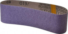 3M - 3" Wide x 24" OAL, 50 Grit, Ceramic Abrasive Belt - Ceramic, Coarse, Coated, Y Weighted Cloth Backing, Series 761D - Exact Tool & Supply