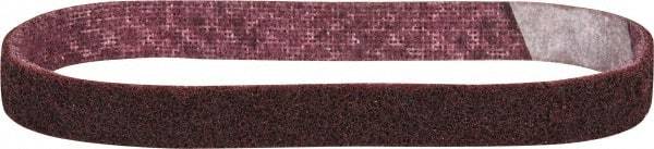 3M - 3/4" Wide x 18" OAL, Aluminum Oxide Abrasive Belt - Aluminum Oxide, Medium, Nonwoven, Series SC-BS - Exact Tool & Supply