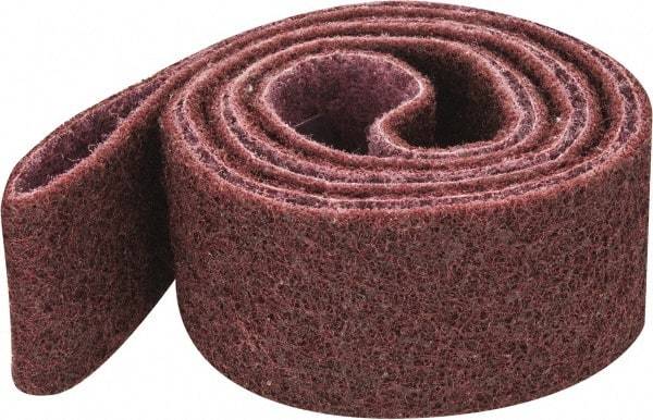 3M - 2" Wide x 72" OAL, Aluminum Oxide Abrasive Belt - Aluminum Oxide, Medium, Nonwoven, Series SC-BS - Exact Tool & Supply
