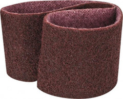 3M - 3" Wide x 24" OAL, Aluminum Oxide Abrasive Belt - Aluminum Oxide, Medium, Nonwoven, Series SC-BS - Exact Tool & Supply