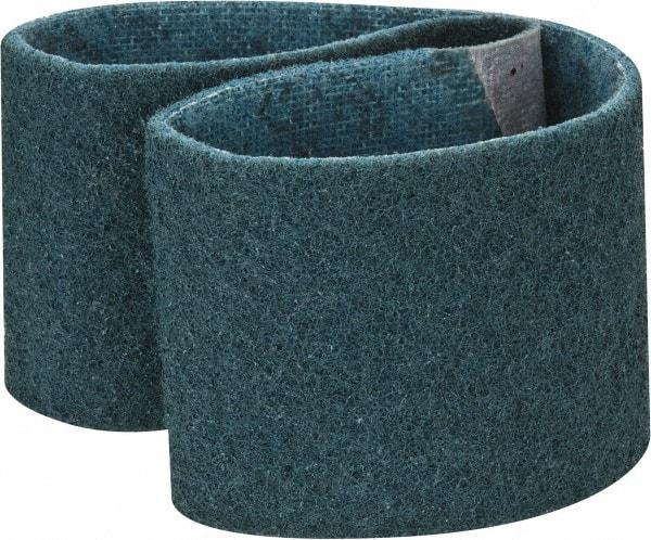 3M - 3" Wide x 24" OAL, Aluminum Oxide Abrasive Belt - Aluminum Oxide, Very Fine, Nonwoven, Series SC-BS - Exact Tool & Supply
