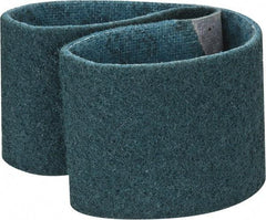 3M - 3" Wide x 24" OAL, Aluminum Oxide Abrasive Belt - Aluminum Oxide, Very Fine, Nonwoven, Series SC-BS - Exact Tool & Supply
