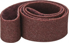 3M - 3" Wide x 72" OAL, Aluminum Oxide Abrasive Belt - Aluminum Oxide, Medium, Nonwoven, Series SC-BS - Exact Tool & Supply