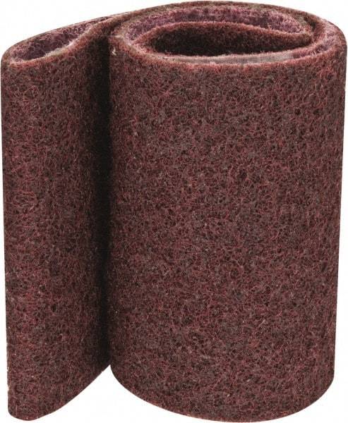 3M - 4" Wide x 24" OAL, Aluminum Oxide Abrasive Belt - Aluminum Oxide, Medium, Nonwoven, Series SC-BS - Exact Tool & Supply