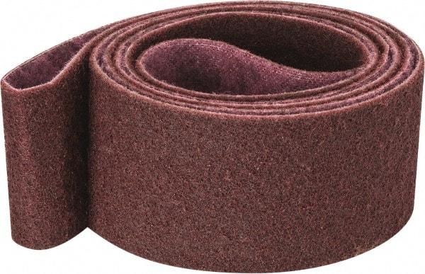 3M - 4" Wide x 132" OAL, Aluminum Oxide Abrasive Belt - Aluminum Oxide, Medium, Nonwoven, Series SC-BS - Exact Tool & Supply