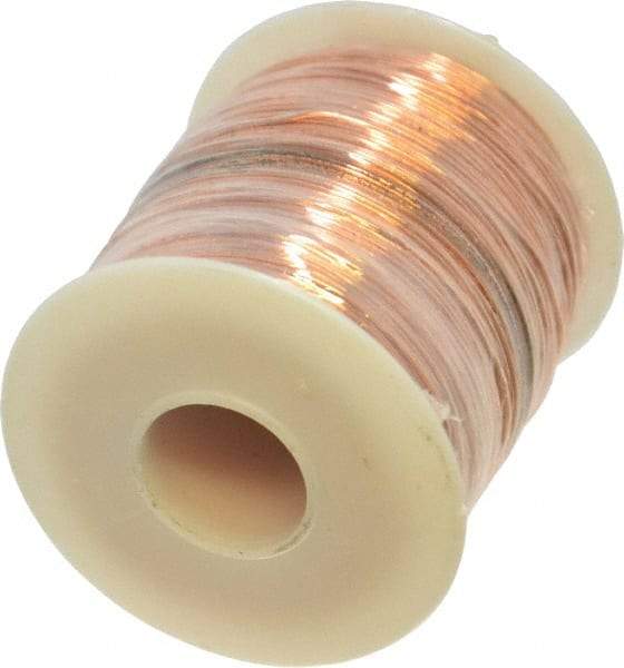 Made in USA - 22 Gage, 0.0253" Diameter x 501' Long, Bare, Copper Bus Bar Wire - Pure Copper (ASTM B3) - Exact Tool & Supply