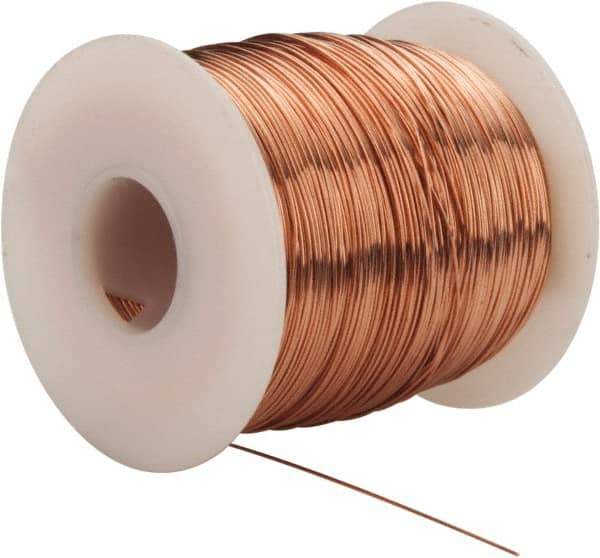 Made in USA - 24 Gage, 0.0201" Diameter x 793' Long, Bare, Copper Bus Bar Wire - Pure Copper (ASTM B3) - Exact Tool & Supply