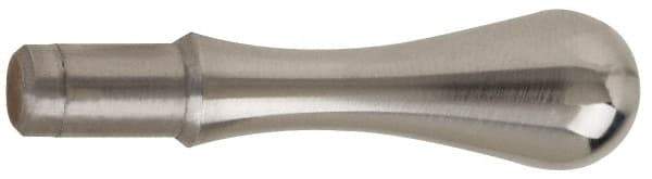Gibraltar - 1/4" Press Fit Stem, Fixed Handwheel & Machine Handle - Carbon Steel Bulb Shape Handle, 7/16" Long Carbon Steel Stem, 1-23/32" OAL - Exact Tool & Supply