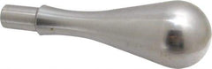 Gibraltar - 7/16" Press Fit Stem, Fixed Handwheel & Machine Handle - Carbon Steel Bulb Shape Handle, 11/16" Long Carbon Steel Stem, 3-29/32" OAL - Exact Tool & Supply