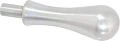 Gibraltar - 7/16" Press Fit Stem, Revolving Handwheel & Machine Handle - Carbon Steel Bulb Shape Handle, 3/4" Long Carbon Steel Stem, 4-1/32" OAL - Exact Tool & Supply