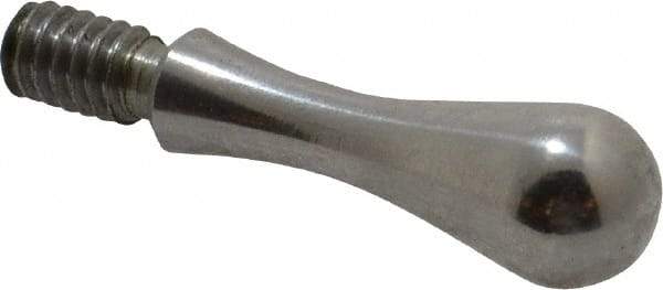 Gibraltar - 1/4-20 Threaded Stem, Fixed Handwheel & Machine Handle - Carbon Steel Bulb Shape Handle, 7/16" Long Carbon Steel Stem, 1-23/32" OAL - Exact Tool & Supply